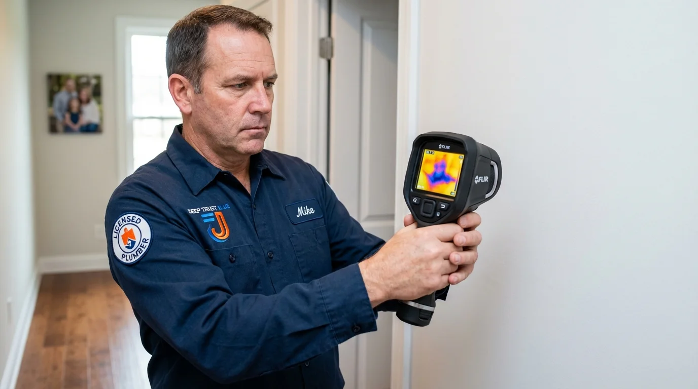 Thermal imaging leak detection by Johns Plumbing LLC in Mifflinburg